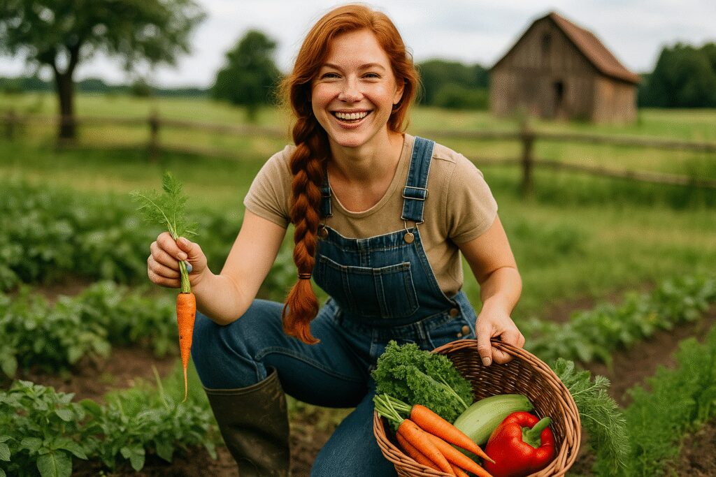 Werka podczas pracy na polu
