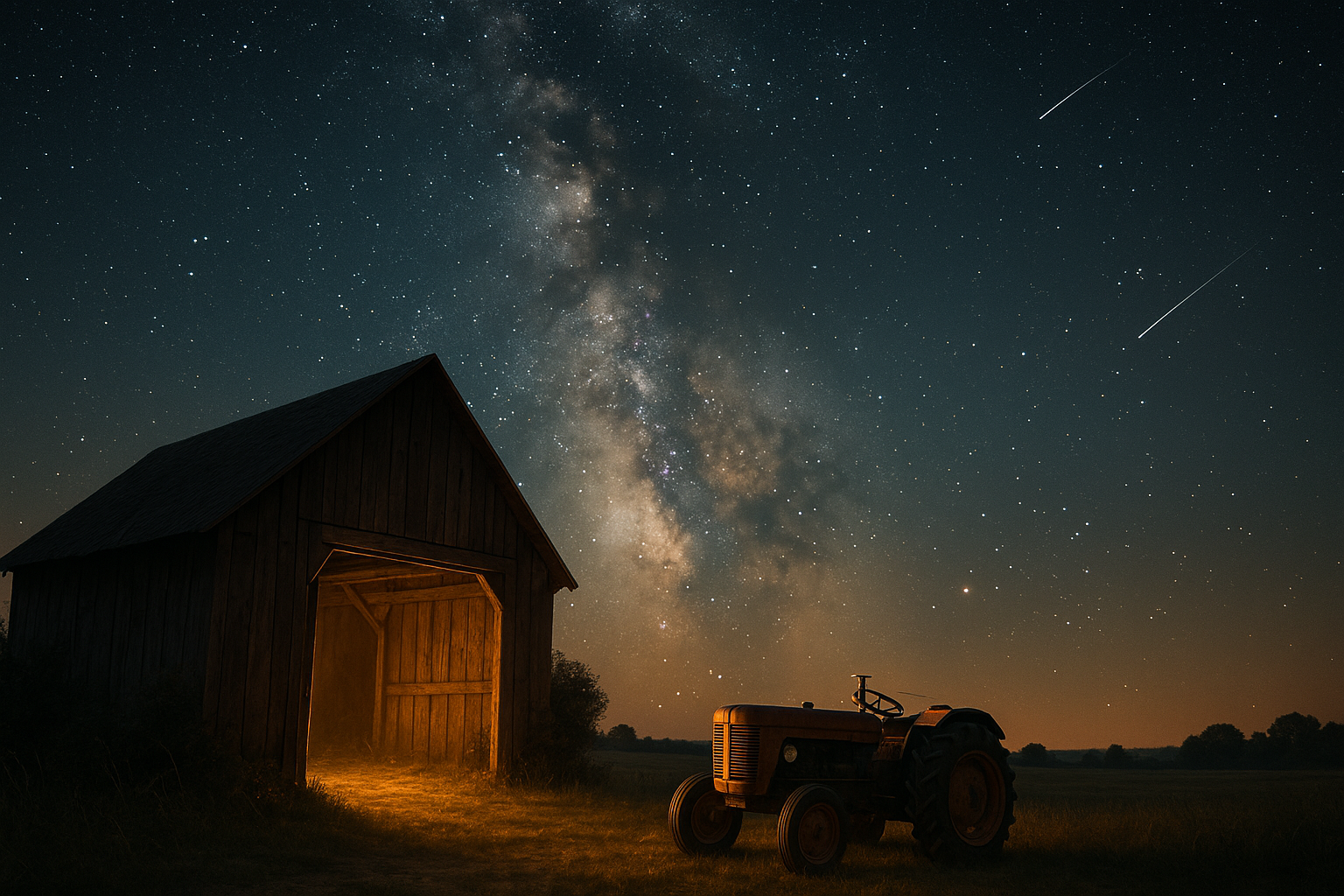 Perseidy na moim polu: noc spadających gwiazd i wiejska magia