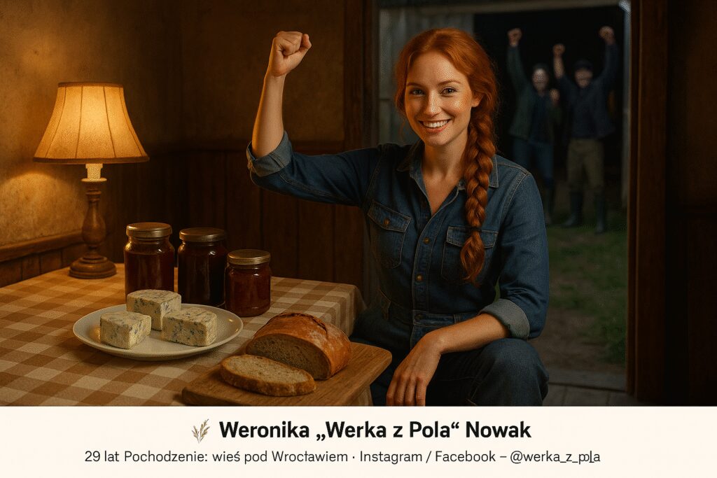 Drewniany stół z domowymi serami, przetworami i kieliszkami, świętowanie po meczu